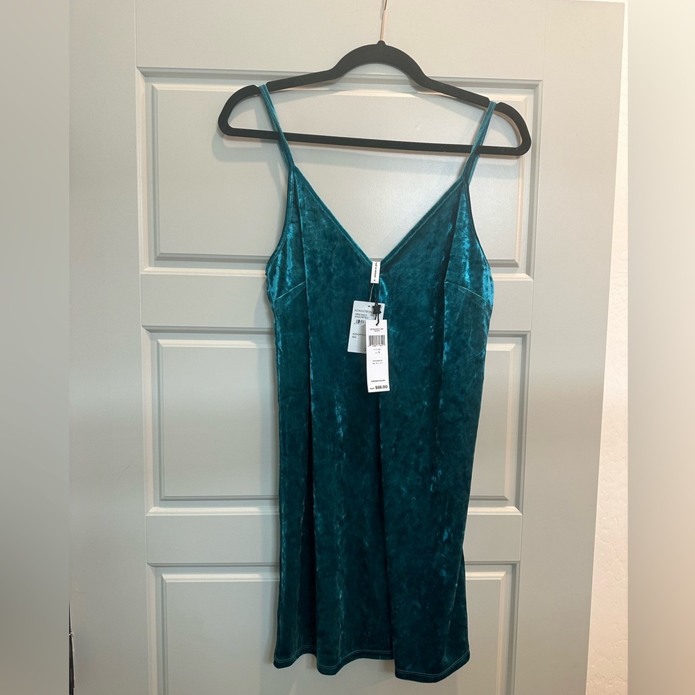 Blue Velvet Tank Dress NWT